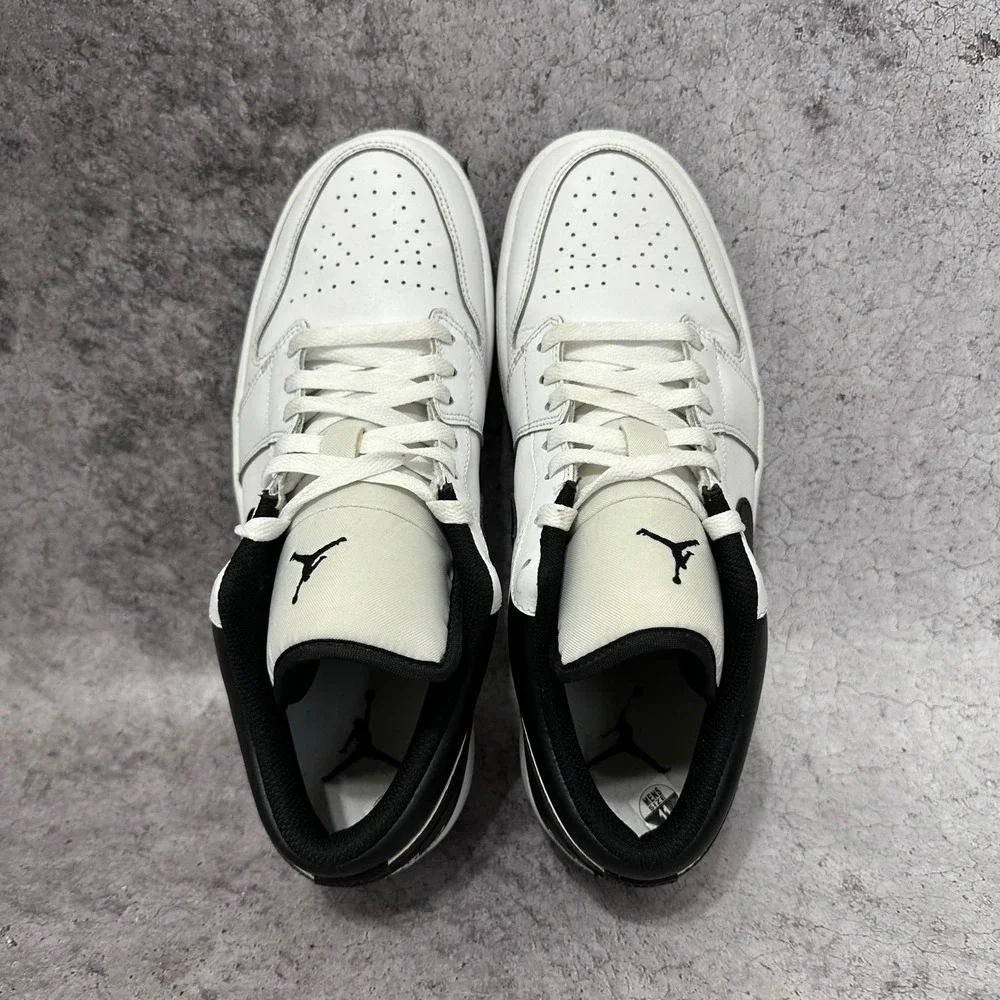 Jordan Air Jordan 1 Low Mens Sz 11 White Black Reverse Panda 553558-132 Leather